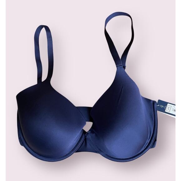 Gap Body Womens Everyday Essentials T-Shirt Bra Navy Blue Underwire 36DD NWT $42 - Picture 3 of 8